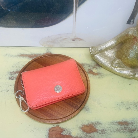 Orange Cardholder Keychain Wallet - Picture 11 of 12